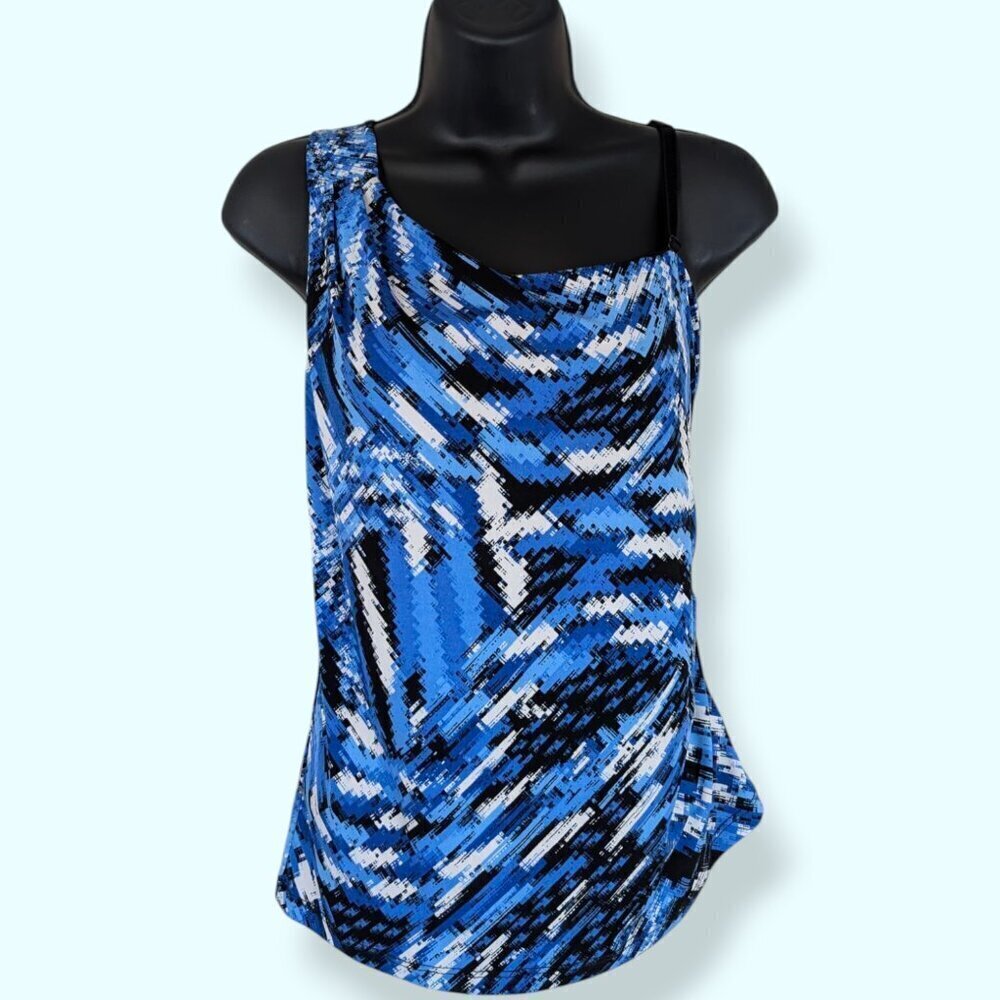 Ellen Tracy Asymmetrical Rayon Top